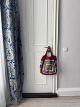 Load image into Gallery viewer, Purple Crochet Soft Bag