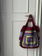Load image into Gallery viewer, Purple Crochet Soft Bag
