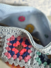 Load image into Gallery viewer, Blue Crochet Pouch