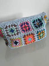 Load image into Gallery viewer, Blue Crochet Pouch