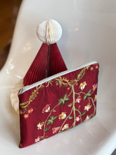 Load image into Gallery viewer, Red Flower Pouch
